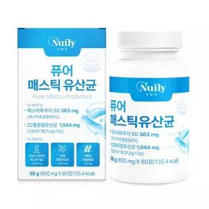 퓨어 매스틱 유산균 메스틱 양배추 감초 추출분말 60정
