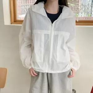 /옷자락 여자 데일리 베이직 바람막이 점퍼