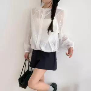 /옷자락 여자 페미닌 무드 바람막이 점퍼
