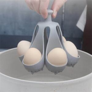 계란찜기 실리콘 고온 내열 식품 등급 가정용 삶은 도구 받침대 보관용 트레이