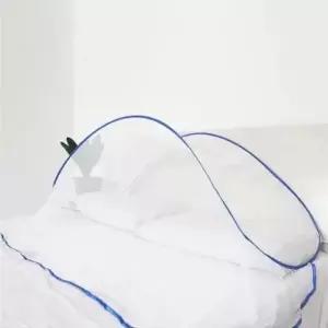 (색상 블루)얼굴 전용 2인용 원터치 미니 모기장 텐트형