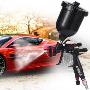 데비디스 AD-60 공압식 바니시 페인트 스프레이 건 고분무 저압 1.3mm 중력식