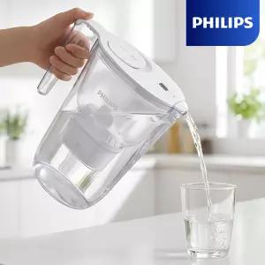 필립스 간이정수기 피처형 2.6L 미니 무전원 휴대용 물통형 필터형 (1개입 1개월)