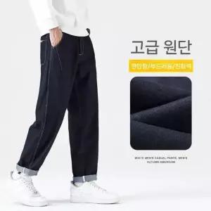 훌리오 남자데님배기팬츠 여름 가을 겨울 남자 사계절 일자 배기 청바지 UNO2