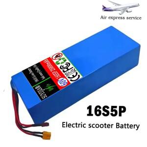 16S5P 60V 25Ah 리튬 배터리 팩 2000W 고출력 내장형 BMS 오토바이 스쿠터 자전거 모터 교체