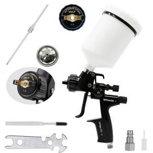 1.3MM 노즐 슬릿 스프레이 건 (바니시 페인트 건용) 1.8mm 키트 포함 프라이머 분사 600mm 탱크 에어