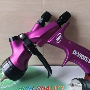DeVidiss HVLP for Pro Te20 Lite 스프레이 건 세트 편안한 그립감 전문적인 자동차 페인트 효과를 위한 1