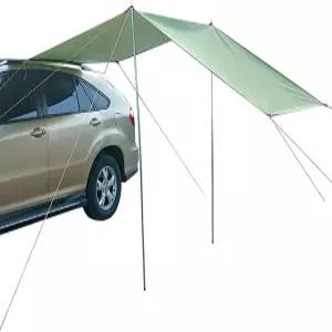 카 사이드 차양 SUV 텐트 선쉐이드 스크린 캐노피 선쉘터 방수 캠핑 타프 20D 실버 코팅 옥스포드 천 비치