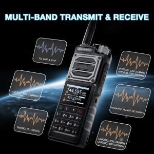 바오펑 UV-25 프로 GPS 에어밴드 무전기 장거리 10W VHF 타입-C 1000채널 5200mAh