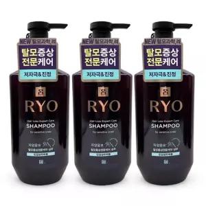 려 자양윤모 9EX 탈모증상완화 샴푸 민감두피용 400ml 3개