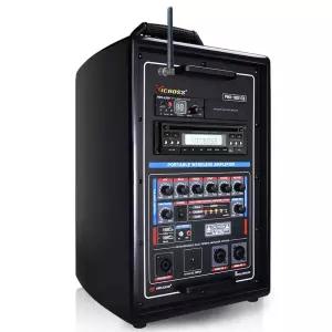 VICBOSS PWA-H851CB 300W 충전용앰프 블루투스 무선마이크1개 200Mhz CD플레이어 USB SD REC 싸이렌 녹음 