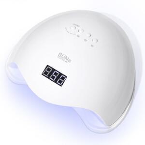 48W UV LED 네일 램프 전문 젤 건조기 4개 타이머 자동 센서 LCD 디스플레이 포함 살롱 건조 가능