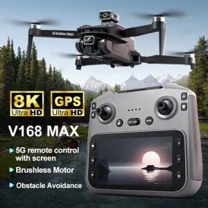 ZLL V168 MAX 8K 드론 5G GPS 전문가용 HD 항공 촬영 듀얼 카메라 브러시리스 장애물 회피 쿼드로터 장난감