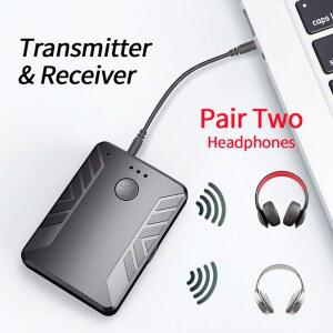 크롬캐스트오디오 1PCS In Bluetooth 어댑터 수신기 송신기 헤드폰 개의 헤드셋 연결 스테레오 오디오 5mm AUX T19