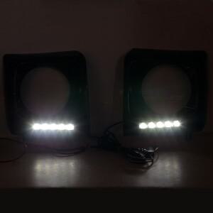 DRL LED 주간 주행등 안개등 커버 블랙 프레임 메르세데스 벤츠 G500 G63 1990-2016 A4638840731