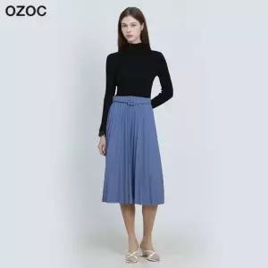 [오조크(OZOC)] 벨트 주름 스커트 (택가격: 84000원)