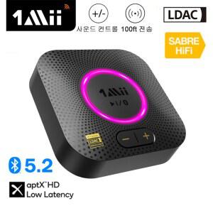 크롬캐스트오디오 1Mii B06S 블루투스 리시버 하이파이 오디오 어댑터 LDAC Aptx HD LL 장거리 고해상도 오디오 볼륨 조절
