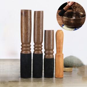 Miwayer 티베트 요가 노래 그릇 스틱 양모 펠트 망치 차크라 명상 선물 12/12 cm 13