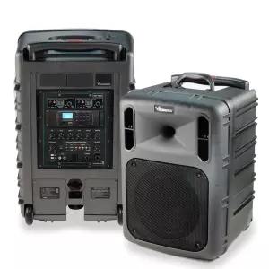 VICBOSS PWA-VN902 500W 블루투스 충전용 앰프 스피커 핸들형 캐리어 USB 무선마이크2개 듀얼앰프내장