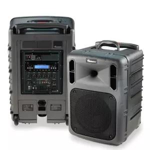 VICBOSS PWA-VN931 500W 블루투스 충전용 앰프 스피커 핸들형 캐리어 CD플레이어 USB 무선마이크1개 듀얼앰프내장