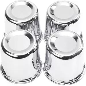 RTrhino 튜닝 4PCS 3.3 푸시 스루 일러 휠 센터 캡 허브 84mm/3.3 트럭 림 보어 크롬