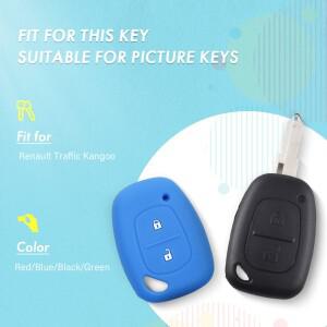 KEYYOU 2 버튼 Renault Traffic Kangoo Master Vivaro For Vauxhall Opel 실리콘 자동차 키 케이스