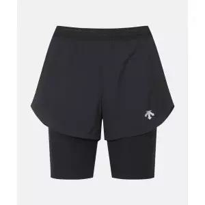 DESCENTE 우먼즈 경량 3.5부 쇼츠 (레깅스 일체형) 블랙(SP222RHP47) 116845