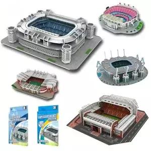 축구장 퍼즐 DIY Anfield 세계 유명 경기장 모델 축구 건물 장 주변 팬