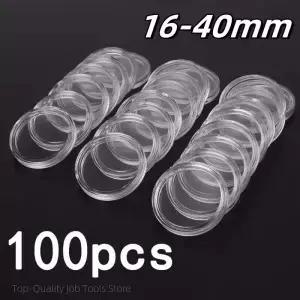 투명 원형 동전 보관함 캡슐 수집 거치대 용기 케이스 용품 선물 00 개 640mm 분리수거 코인캡슐 코인홀더