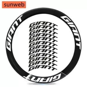두 바퀴 세트 용 도로 자전거 스티커 사이클링 데칼 sunweb 자이언트 DIY 2 개/대 림 브레이크