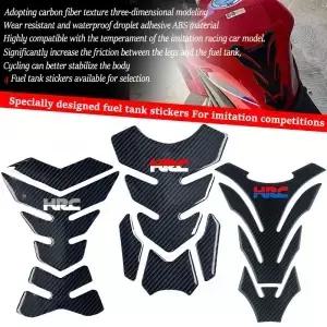 혼다 CBR000 600RR CB400 호넷 HRC 로고 카본 파이버 탱크 패드 프로텍터 스티커