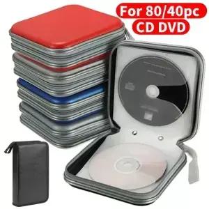 80/40개 대용량 CD DVD VCD 지갑형 보관 케이스 홀더 앨범 박스 지퍼백 액세서리