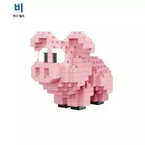 앵무새 퍼즐 조립 빌딩 블록 동물 시리즈 3D 모델 미니 다이아몬드 벽돌 돼지 햄스터 달팽이
