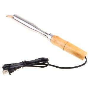 내열식납땜총 헤비 듀티 전기 납땜 다리미 고출력 다리미 목재 손잡이 내구성 220V 75W 100W 150W 200W