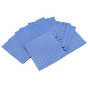 1/100Pcs 파란색 전도성 실리콘 Gelid 열 패드 10x10x1mm CPU GPU 용 방열판 냉각 Thermopad