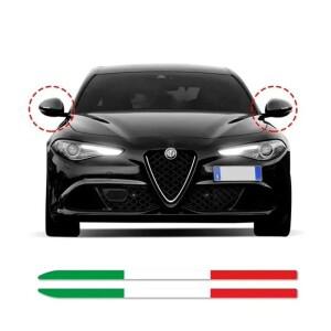2PCS 자동차 백미러 스티커 액세서리 Alfa Romeo Giulia 147 156 159 Mito Stelvio Sportiva