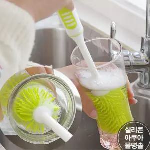 텀블러솔 실리콘병솔 젖병 와인잔 카페 롱브러쉬 병브러쉬 주방용브러쉬 컵솔 행주