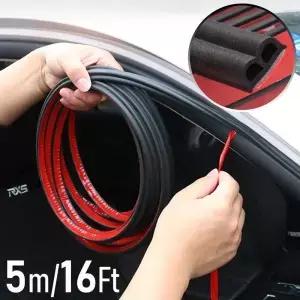 5 미터 자동차 도어 씰 스트립 스티커 B 모양 Weatherstrip 고무 방음 트렁크 후드 씰링 인테리어 액세서리