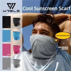 WRELS 스포츠 스카프 튜브 다용도 사이클링 페이스 마스크 목 각반 스 실크 야외 자전거 붕대 손목