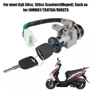 오토바이 5 와이어 점화 스위치 세트 50cc 39QMB KYMCO 50 GY6 스쿠터 예비 부품