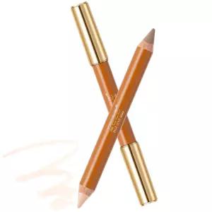 블루 러브 듀얼 엔드 컨투어 펜슬 2가지 색조 - 세밀한 얼굴 조각을 위한 정밀 팁 광대뼈 코 턱선을 쉽게