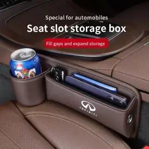 인피니티 QX30 Q50 Q60 Fx35 Ex35 용 카시트 틈새 슬롯 보관함 물컵 거치대 자동차 액세서리