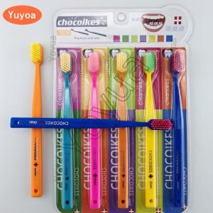 50pcs  소프트 칫솔 컬러 남성 여성 성인 가정용 치열 교정 치아 브러쉬 민감한 잇몸 구강 위생