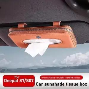 Deepal S7/S07/S05 다기능 차양 티슈 박스 썬 바이저 홀더 종이 냅킨 주최자 자동차 인테리어 액세서리