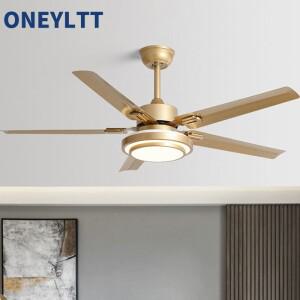 스테인리스 스틸 천장 선풍기 조명, 전기 LED 리모컨 220v