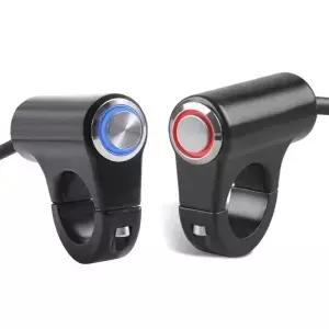 오토바이 핸들 바 스위치 2V 방수 경적 ON Off 버튼은 7/8 22mm N0HF에