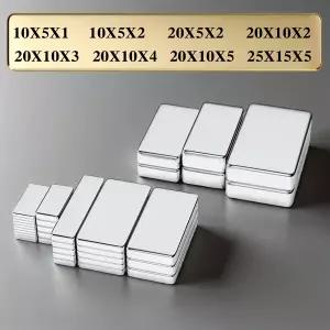 강력한 네오디뮴 자석 N35 NdfeB 영구 자석 블록 초강력 냉장고 DIY 10x5x1 20x5x2 20x10x5 25x15x5