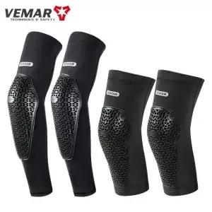 베마 VEMAR 통기성 추락 방지 오토바이 무릎 팔꿈치 보호대 고탄성 모토크로스 DH MTB 사이클링 슬리브