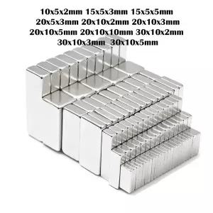 5-50 Pcs 슈퍼 강력한 블록 자석 네오디뮴 자석 NdfeB N35 강력한 영구 imanes 냉장고
