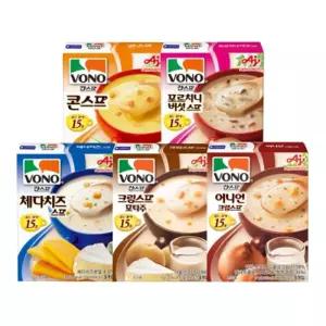 (튼튼)보노 스프 5종(어니언.체다.콘.포타주.포르치니) 30개 간편 간편조리 식사대용 수프 간리 자취생선물